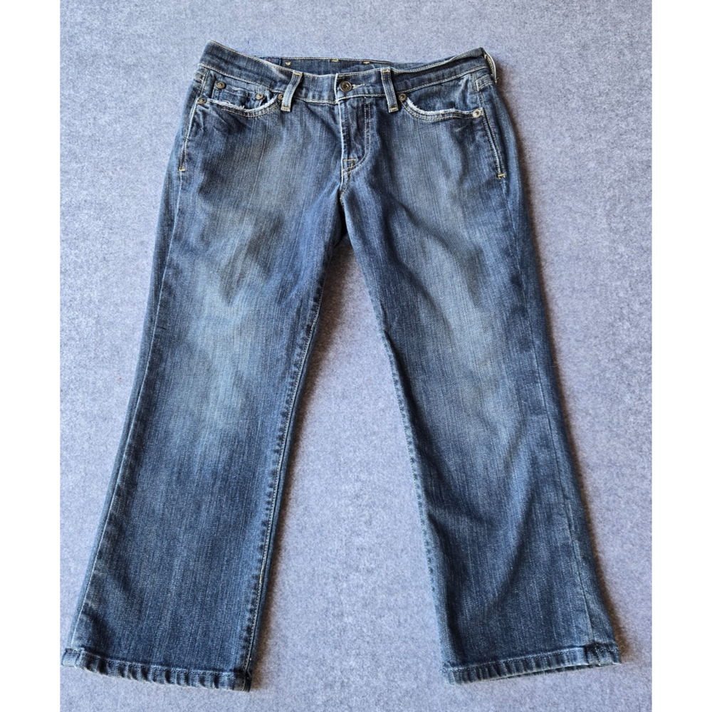 Lucky Brand Women’s Jeans Cropped 6/28 Medium Wash Low Rise 30.5"x22.5"